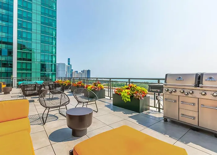 Cozy Downtown Mich Ave Gym And Rooftop #7 Hébergement de vacances Chicago